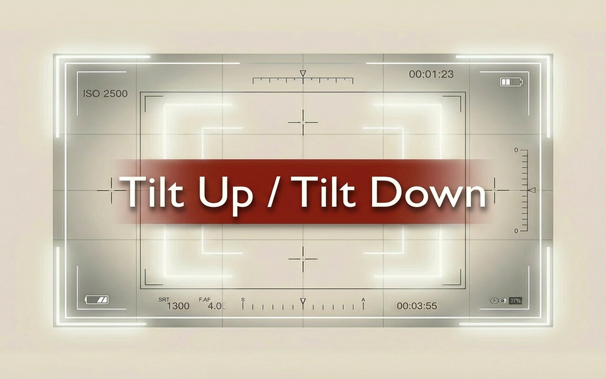 Mouvement de caméra généré par IA : Tilt Up - Tilt Down (panoramique vertical)