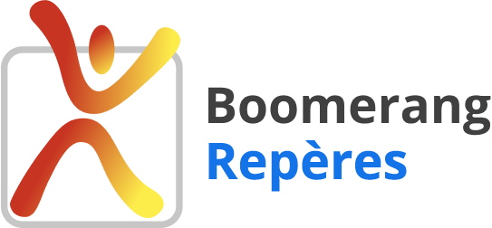 Logo Boomerang Repères - Repères pour les métiers de la com numérique : IA, design, web, vidéo